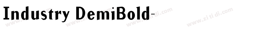 Industry DemiBold字体转换